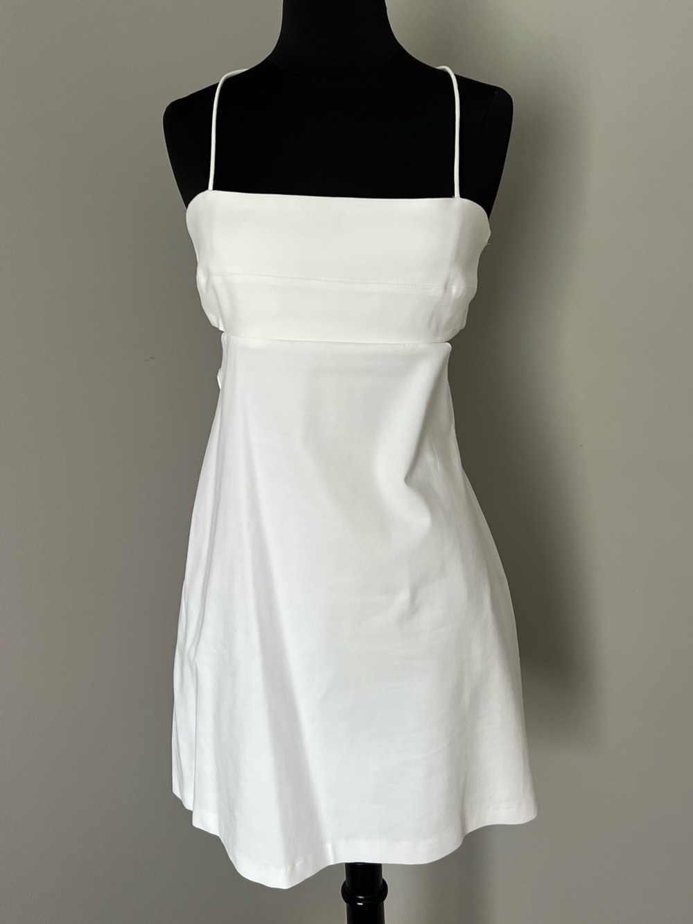 Zara White Side Cutout Mini Dress *Blogger Fav*